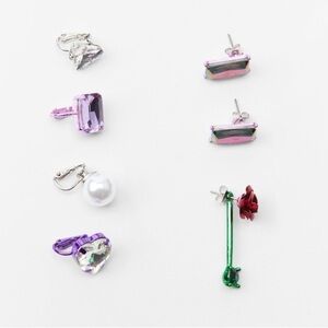 NWT. Zara Pack of Multicolored Mini Earrings.